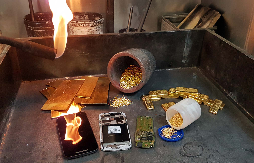 Goud uit smartphones